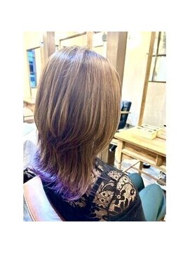 アメリ シェール(Ameri cher.) 【インナーラベンダー/ミディアム/ウルフ】#Ameri  #小坂