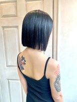 アロマ ヘアー ルーム 新宿3号店(AROMA hair room)&nbsp;ぱっつんが可愛いワンレングスボブ