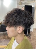 メンズ/波巻きパーマ/札幌/スパイラルパーマ/ショート