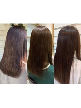 癖を伸ばしてさらさらで扱いやすい髪に。髪質改善して理想のヘアに！
