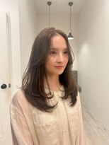 ラヴィズム 長岡店(LUVISM)&nbsp;ミディアム顔周りレイヤーおくれ毛前髪長岡/新潟/宮関