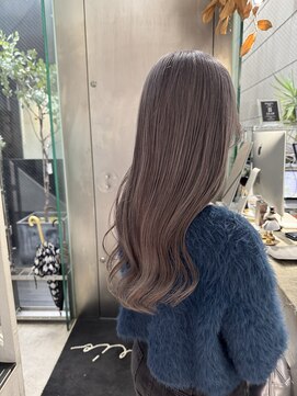 シェリ ヘアデザイン(CHERIE hair design) 福岡 ブリーチ ベージュ グレージュ ダブルカラー