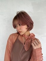 アンダーバーホワイト 天神店(_WHITE) ショート透明感カラー/シースルーバング/顔まわり／レイヤー