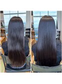 髪質改善ストレートエステ×２０代愛されロング