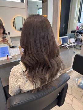 ラピス 福岡天神店(Lapis) ブリーチなしオリーブグレージュ