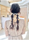 ふわふわ！ツイン編みおろし