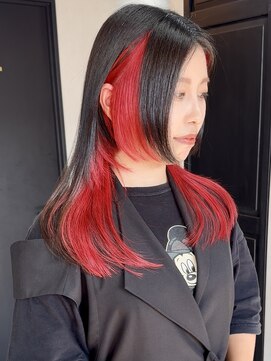 フォワバイベル 都賀店(Foi by Belle) インナーカラー/レッド☆