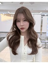 ディジョン 自由ヶ丘(Dijon)&nbsp;韓国顔まわりレイヤーカットグレージュオリーブベージュブラウン