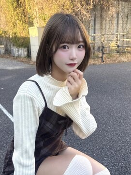 リアイス(Re:ICE) オリーブグレージュミディアムボブ