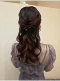 【ハーフアップ】表参道/表参道駅/ヘアセット/早朝