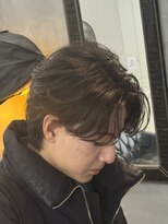 バース 河原町店(BIRTH)&nbsp;韓国へアカルマパーマワックスなしセンターパート黒髪ウルフ