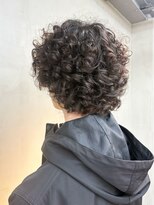 トオ(TOH) メンズパーマくるくるパーマカーリーヘアソフトアフロパーマ