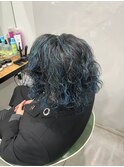 スパイラルパーマ×ハイライトカラー