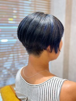 リープアルケー ヘアアンドヘッドスパ 錦糸町北口店(leap arche Hair&head spa)の写真/骨格や顔型に合わせた美フォルムカット。毎日扱いやすく、自分史上最高のショートに！【髪質改善/錦糸町】