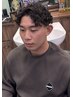 【Men’s Barber】メンズカット＋スキンフェード＋スパイラルパーマ