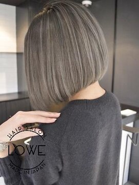ルーヴェ(LOWE) 冬のトレンド！ナチュラルバレイヤージュと大人ボブstyle