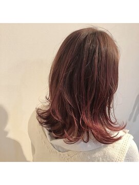 ブレス ヘアー リーベ(Bless HAIR Liebe) 20代30代♪透明感アッシュレッド×外ハネボブディ