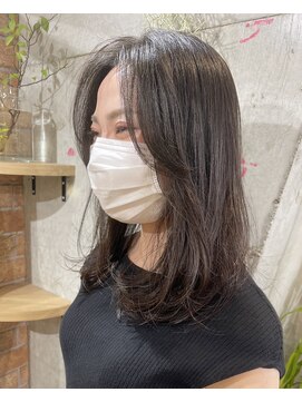 マノハル(MANOHARU) 【わだロング】大人黒髪デジタルパーマ