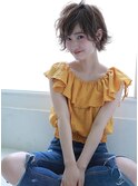 ニュアンス×小顔×ショートスタイル