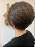 透明感カラー抜け感ボブ