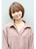 丸みのある柔らかショートの【ヘルシースタイル】
