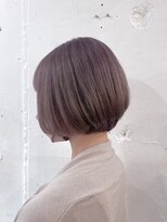 リッカ(RICCA)&nbsp;【ハイトーンカラー】ショートボブ×ラベンダーベージュ♪