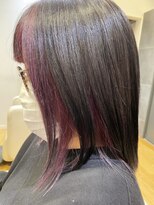 ラピッシュ Lapish桜田店&nbsp;〈ラピッシュ桜田店〉くすみパープルフェイスフレーミング