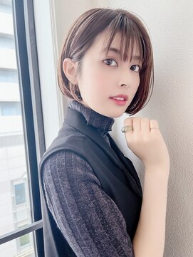 ガーランドツー(Garland 2F) 《カフネバイガーランド池袋》小顔カットの耳かけぱつっとボブ♪