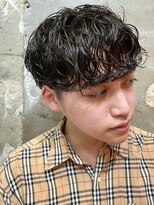 ツイストスパイラルパーマメンズカットメンズショート札幌大通