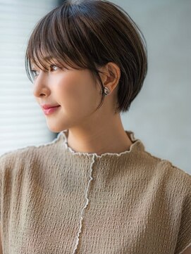 ケアリー 調布(Carelly) 大人かわいい前髪セシルカットココアブラウンフリンジウェーブ