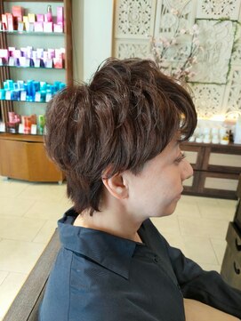 ヘアリゾート粋 ティガ 池袋店(tiga) カジュアルショート/ブラウン