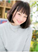 黒髪韓国風大人ボブひし形シルエットc5戸田公園20代30代40代