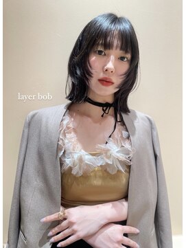 エミュ(emu) 伸ばしかけの髪、気分転換にlayer bobおすすめです◎