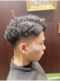 MEN`Sツーブロックフェードツイストパーマハードパーマ