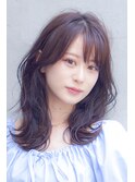 ブルーカラーワインレッドお団子ヘアチェリーレッド刈り上げボブ