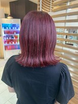 ラ シェンテ エイジア 川西(La Sente Aja)&nbsp;【ブリーチ無しダブルカラー】ピンクバイオレッド