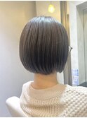 ミニボブ　透明感シアーブルー