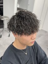 ノイセル 心斎橋(Noisyle)&nbsp;ホワイトメッシュツイストスパイラルパーマ