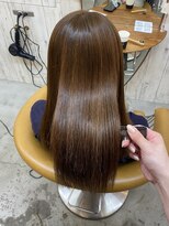 ロンドアジュール 横浜(Lond azur)&nbsp;髪質改善縮毛矯正レイヤーカット顔周り前髪韓国ミニウルフ/横浜