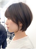 ハイライトカラーミルクティーベージュレイヤーカット