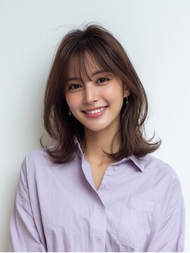 e.m.a プレミアムビューティーサロン 栄駅店(e.m.a PREMIUM BEAUTY SALON) レイヤーカット/イメチェン/外ハネボブ/美髪/ワイドバング/髪型