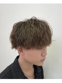 ブリーチ ＆ 波巻きスパイラルパーマ