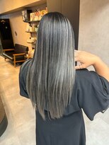 サニー 渋谷(SUNNY) バレイヤージュ、ハイライト、レイヤーロング、グレーベージュ