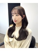 ハイフン 伊勢崎(hyphen)&nbsp;韓国風レイヤーカット/ラベンダーグレージュ/縮毛矯正/髪質改善