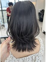 ビューナゴヤ 名駅(VIEW NAGOYA)&nbsp;ミディアムレイヤー/黒髪/レイヤーカット/くびれヘア