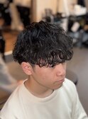 波巻きパーマ