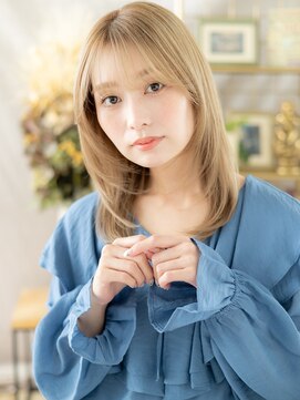 カバーヘア ブリス 戸田公園西口店(COVER HAIR bliss) 韓国風ハイトーンシャギーウルフセミディc7戸田公園10代20代30代