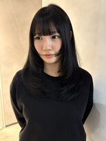 チル 福井駅前店(Chill)&nbsp;福井レイヤーカット透明感カラーフルバング顔まわりレイヤー学生