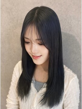 デューク(du c) 【面長補正】韓国風透け前髪ロング