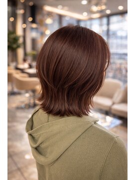 クオリス 上板橋店(QUALIS) ◎外ハネボブ◎こなれ感×イメチェンオレンジブラウンカラー